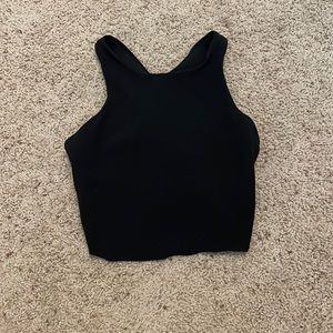 Athleta cropped tank top. XS, Black.